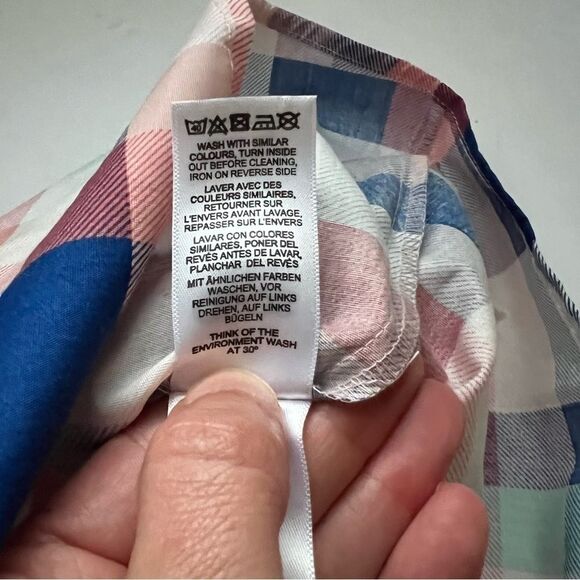 ASOS Midi Multicolor Gingham Button Down Skirt Size 2 NWT - Picture 7 of 7